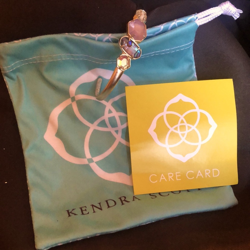 Kendra Scott Rainbow Jeweled Gold Cuff Bracelet